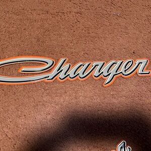 Dodge Charger Metal Embossed Sign Man Cave